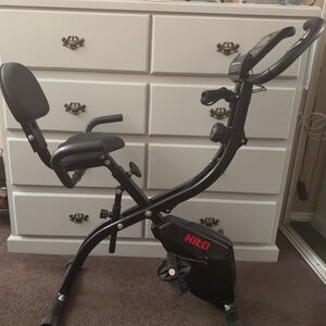 Halo Black & Red Folding Recumbent Exercise Bike